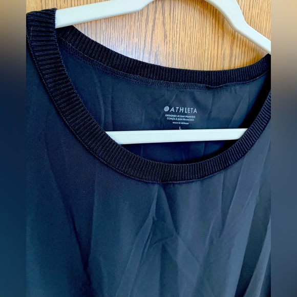 EUC athleta rincon black drawstring everyday above knee tankdress l - Picture 2 of 3